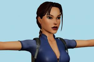 Lara Croft Swimsuit Lara-Croft, Lara, Croft, lara, Tomb-Raider, girl, female, woman, people, human, xna, characters, rigged
